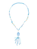 Boho Kette Buddakopf mit Perlenquaste