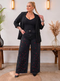 Wide Leg Jeans Heart Love mit gestickten Herzen von Zwillingsherz