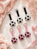 Schlüsselanhänger Fußball mit Strass