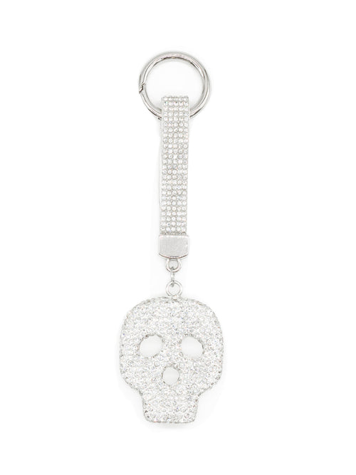 Schlüssel- und Taschenanhänger Skull mit Strass