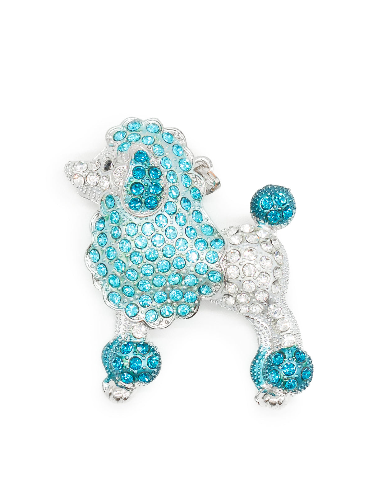Vario Anhänger Pudel mit Strass
